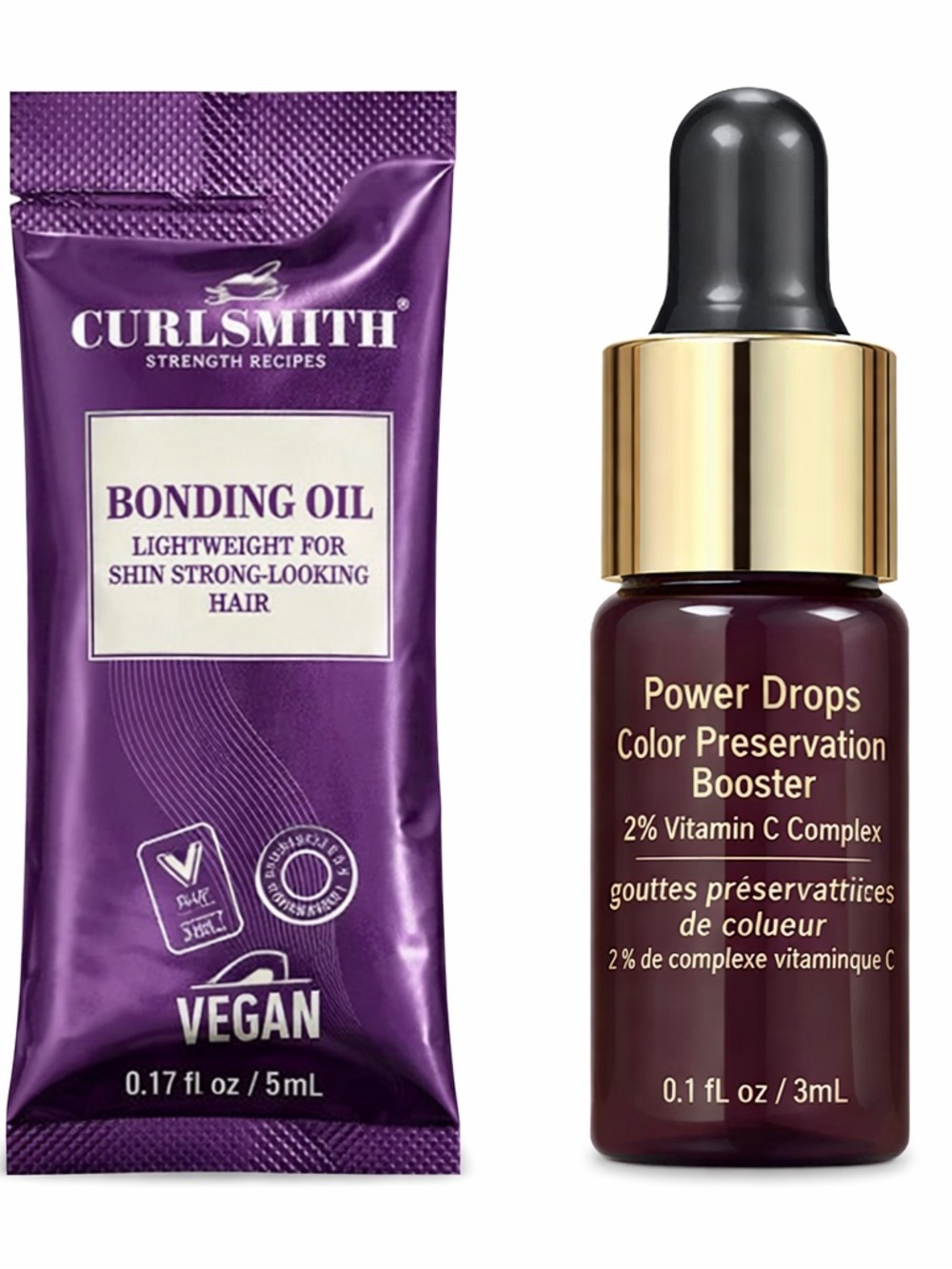 NWT ORIBE Power Drops 3 ml Color and CURLSMITH Bonding Oil 5 ml Mini Travel Set